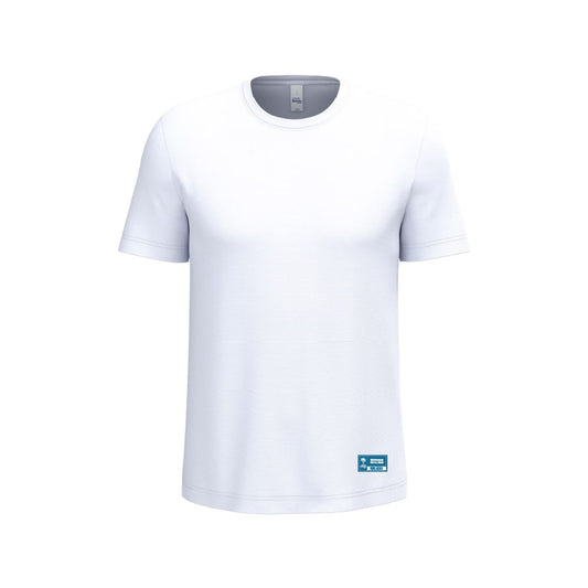 T-shirt #PEUPLEBLEU DE RUNNING BLANC