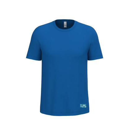 T-shirt #PEUPLEBLEU DE RUNNING BLEU